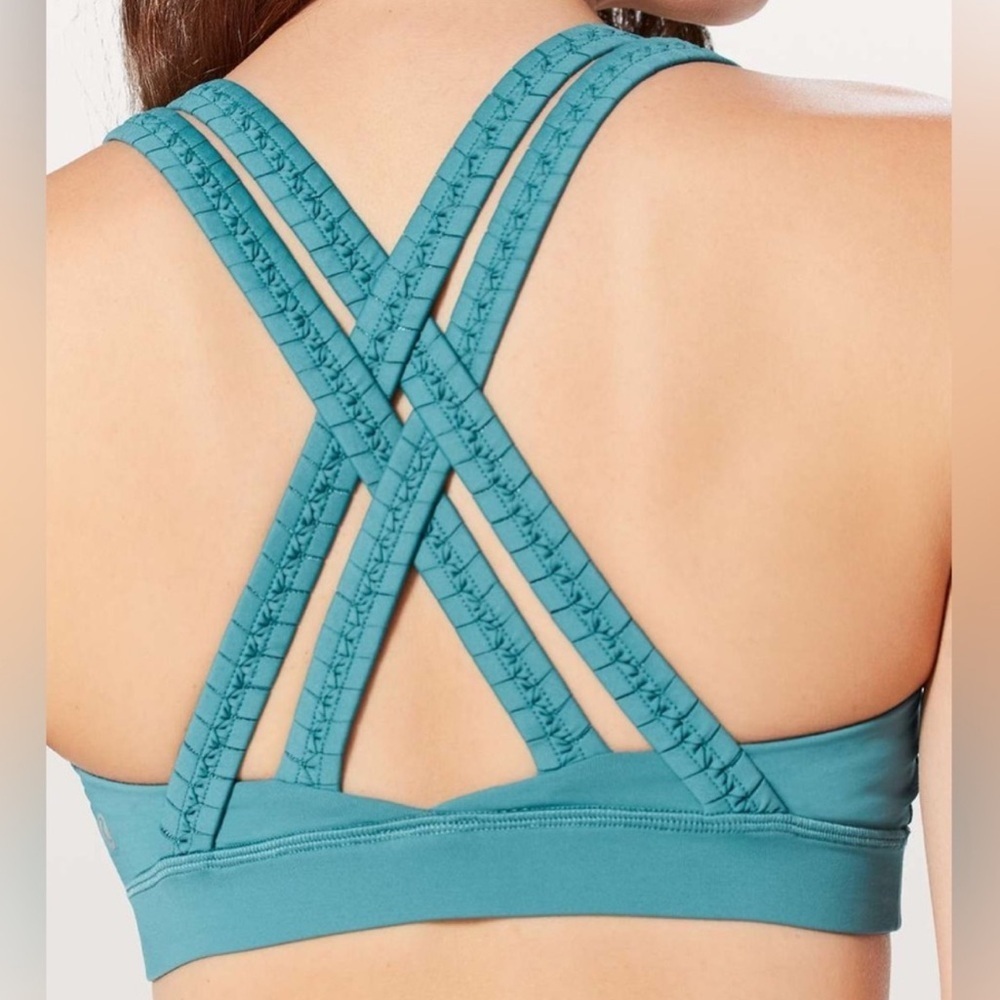 Lululemon Braided Energy Bra Sea Green Size 6